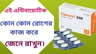 Ciprocin 500  ciprocin 500 কি কাজ করে  ciprofloxacin 500mg কি কাজ করে [upl. by Sucy]