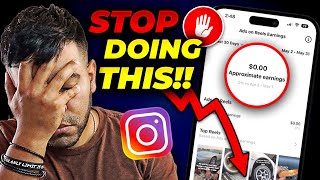 If youre NOT making money with Instagram Reels HOW TO FIX IT [upl. by Anaeda]