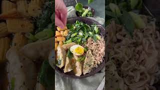 VEGETARISCHE DUMPLING RAMEN MAKEN 🍜⁠ RECEPT Bettyskitchennl [upl. by Gypsy]