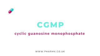 CGMP  Cyclic Guanosine Monophosphate  Pronunciation [upl. by Aicia]