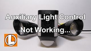 Ring Spotlight Cam Mount  Auxiliary Light Control Issue  Update It is now working [upl. by Joses]