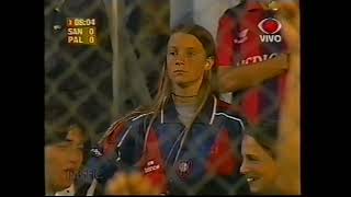 San Lorenzo 1x0 Palmeiras  Copa Mercosul 1999 semifinal 1°jogo  último jogo antes do Mundial 99 [upl. by Neeruan]