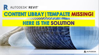 CONTENT LIBRARY MISSING  TEMPLATE amp FAMILIES MISSING  SOLUTION IN REVIT [upl. by Schafer]