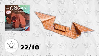 2210  Live Bat  Easy ORIGAMI Calendar 2024 [upl. by Aillil276]