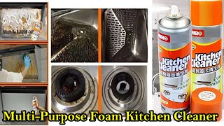 MultiPurpose Foam Cleaner Kitchen Cleaner Spray Grease Stain RemoverRemoves Unwanted Stains [upl. by Rennob726]