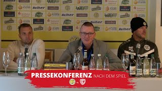 PRESSEKONFERENZ NACH DEM SPIEL  VFC Plauen vs Greifswalder FC  Regionalliga Nordost [upl. by Atisusej]