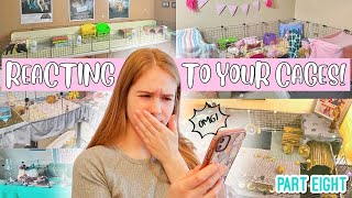 REACTING TO MY SUBSCRIBERS GUINEA PIG CAGES PART 8 💕 [upl. by Rodmun]