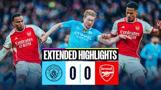 Man City 00 Arsenal  EXTENDED HIGHLIGHTS  Both sides share a point after draw at the Etihad [upl. by Asiram]