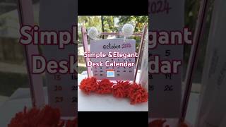 Simple ampElegant desk calendar 🗓️ youtube youtubeshort diyeasybtschattambees [upl. by Guevara]