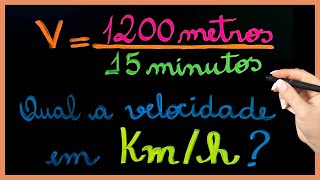 VELOCIDADE MÉDIA SÓ USANDO DIVISÃO MATEMÁTICA BÁSICA PURA [upl. by Publea]