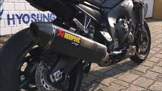 Yamaha FZ1 ABS with Akrapovic Exhaust  Soundcheck Pure Sound Reving [upl. by Yojenitsirk]