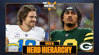 Herd Hierarchy Packers return Chargers bolt up to the Top 10 heading into Week 10  NFL  THE HERD [upl. by Adnalro]