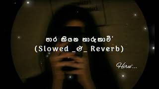 Para Kiyana Tharukawi  පාර කියන තාරුකාවි  Slowed amp Reverb OFFLINE093 [upl. by Brownley264]