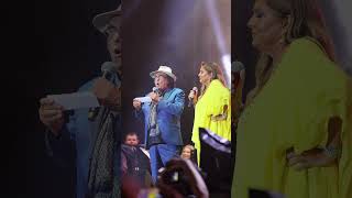 funny Al Bano amp Romina Power sing in romanian UnforgettableFestival [upl. by Llerdnod]