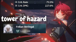 Wuthering Waves  Tower of Hazard  Lv 100 Feilian Beringal Danjin Mortefi Verina [upl. by Lontson]