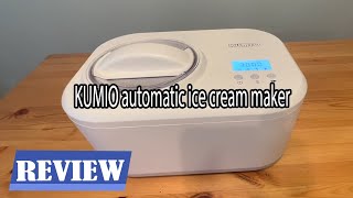 KUMIO Automatic Ice Cream Maker with Compressor Review  See before you buy [upl. by Ecnaled]