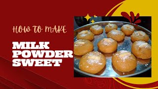 Milk Powder Sweet  Make Delicious and Yummy Sweets at home  Milk Powder ke Pede by Firah food [upl. by Ertsevlis]