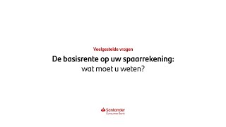 Wat is de basisrente op een spaarrekening [upl. by Odraner542]