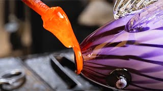 Glass Blowing ASMR  Real Sound of Pro Glass Craftsman  NO TALKING [upl. by Letnohc]