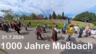 Jubiläum 1000 Jahre Mußbach  Freiamt 2172024 [upl. by Anahir]