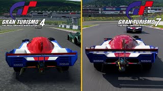 Gran Turismo 4 vs Gran Turismo 7  Nissan R92CP PCSX2 4K vs PS5 4K [upl. by Amalita482]