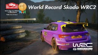 WORLD RECORD🏆Skoda WRC2 MonteCarlo🇮🇩Saint Léger les Melezes La Bâtie Neuve EA WRC [upl. by Mason]