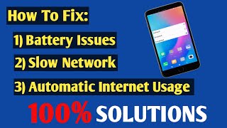 How to FIX Battery Draining Problem Slow Internet and Automatic Data Usage  Phone Tips Malayalam [upl. by Gnov]