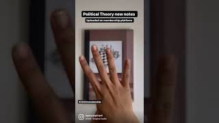 Political theory notes and syllabus for Ugc net💯✅ politicaltheory rajnitivigyan politicalscience [upl. by Eustashe]