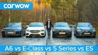 Audi A6 vs BMW 5 Series vs Mercedes EClass vs Lexus ES  which is best [upl. by Caddaric802]