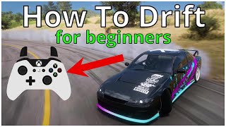 Forza Horizon 5  HOW TO DRIFT WITH CONTROLLER OVERLAY FOR BEGINNERS In Depth Drifting Tutorial [upl. by Sucrad]