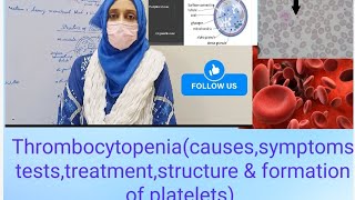 Thrombocytopeniacausessymptomsteststreatmentstructure amp formation of platelets [upl. by Backler]