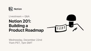 Notion Fundamentals  Building a product roadmap [upl. by Lawton702]