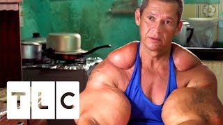 Bodybuilders Inject Muscles With Oil  Real Life Hulks [upl. by Yadseut]