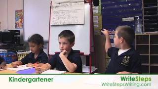 Kindergarten Common Core Writing from WriteSteps [upl. by Eelarbed]