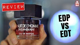 YSL LA NUIT DE LHOMME EAU DE PARFUM Review  EDP vs EDT [upl. by Nauqahs]