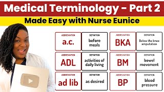 2024 Medical Terminology Made Easy  Part 2 [upl. by Hebner971]