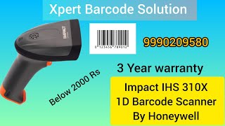 Honeywell Barcode Scanner  IHS310X 1D Barcode Scanner Impact barcodescanner honeywell impact [upl. by Elocal264]