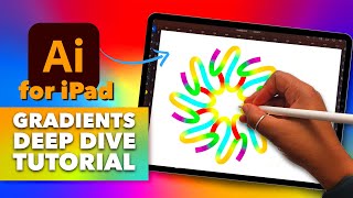 How to Use Gradients in Adobe Illustrator for iPad [upl. by Zindman865]