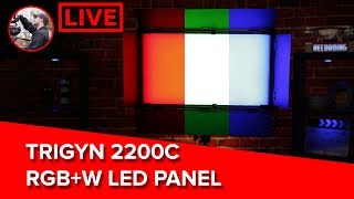 🔴 TRIGYN 2200C RGBW LED Panel  LIVE Demo Testing and First Impressions [upl. by Kelcey]