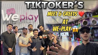 Tiktoker’s Meet amp Greets ❤️ At Weplay 🎮  Peshawar ✨ [upl. by Lyris700]