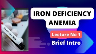 Iron Deficiency Anemia Lecture 1Hindi amp Urdu [upl. by Nahsyar]