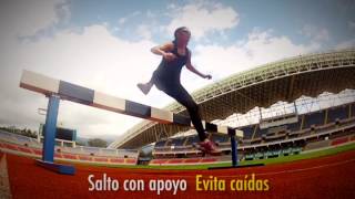 Carrera de obstáculos en Atletismo [upl. by Otsirave]