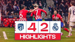 HIGHLIGHTS  ATLÉTICO DE MADRID 42 REAL MADRID  COPA DEL REY [upl. by Norrek]