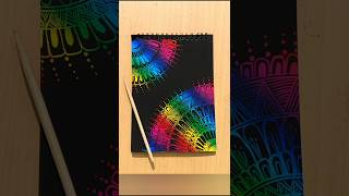 Mandala art with scratch note🙀shorts youtubeshorttrandingshorttrandingsong drawingbibidhakala [upl. by Raymond]