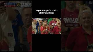 When Bryce Harper Hit The WALK OFF GRAND SLAM‼️💥⚾️ mlb highlights sports baseball fyp shorts [upl. by Anyaj]