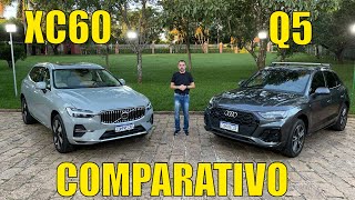 Comparativo Audi Q5 x Volvo XC60  Qual híbrido plugin premium é melhor [upl. by Koralie329]