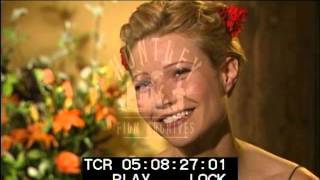 Gwyneth Paltrow interviewed about her English accent 1990s  Film 91289 [upl. by Melcher509]