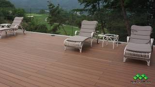 NewTechWood UltraShield  Teak Decking [upl. by Yenahs998]