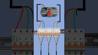 auto changeover switch connection  changeover switch Electricalgenius youtubeshorts [upl. by Borlase]