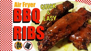 Quick and Easy BBQ RIBS in an Air Fryer [upl. by Aseiram]